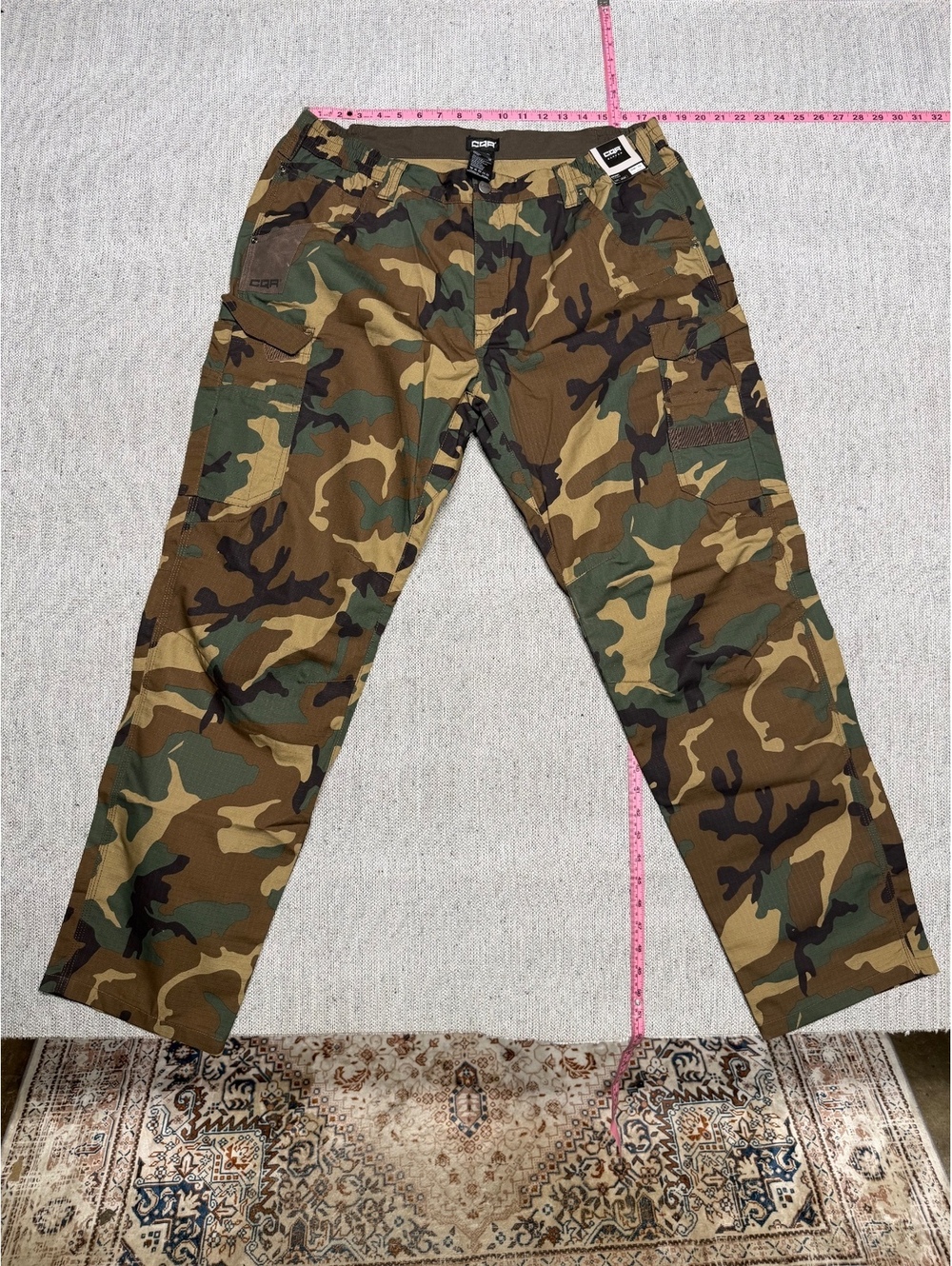 CQR Sapper TWP330 Woodland Camo Tactical Cargo Pants 38x32